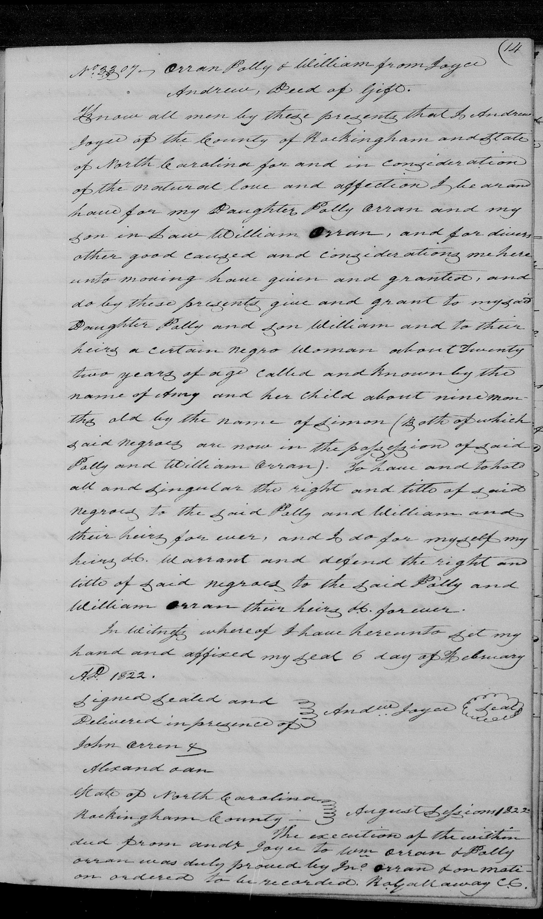 People Not Property Slave Deeds, Digital Library on American Slavery