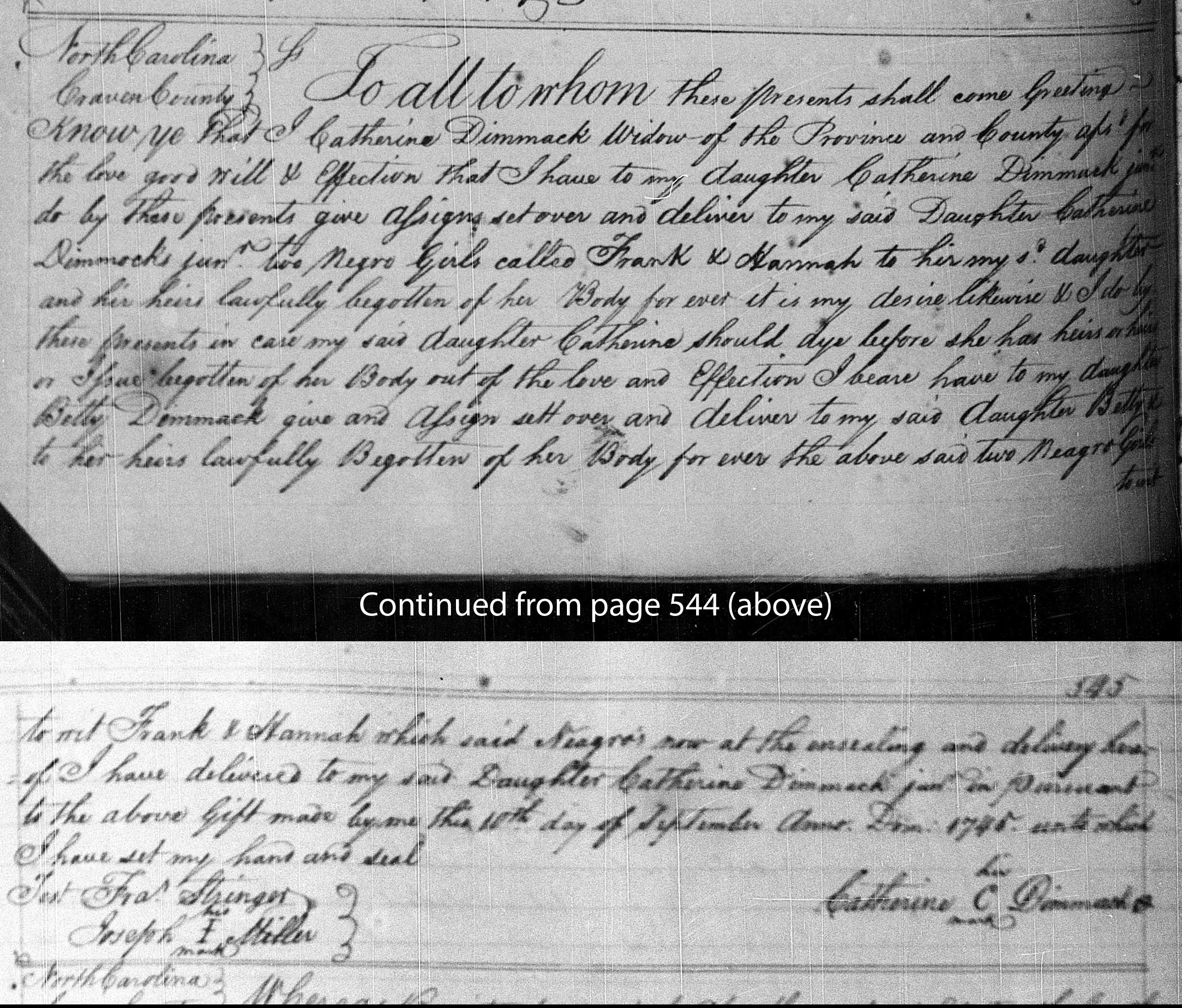 People Not Property Slave Deeds, Digital Library on American Slavery