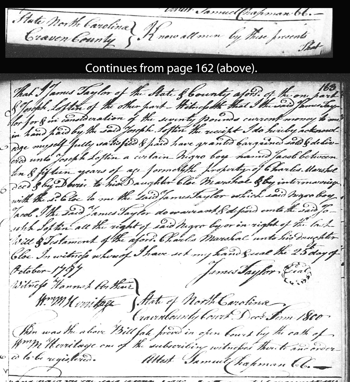 People Not Property Slave Deeds, Digital Library on American Slavery