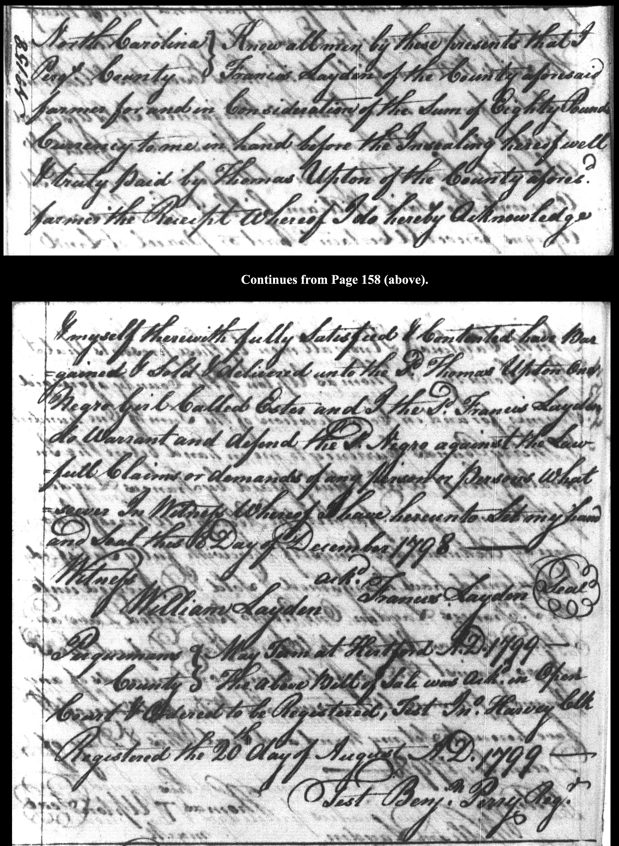 People Not Property Slave Deeds, Digital Library on American Slavery