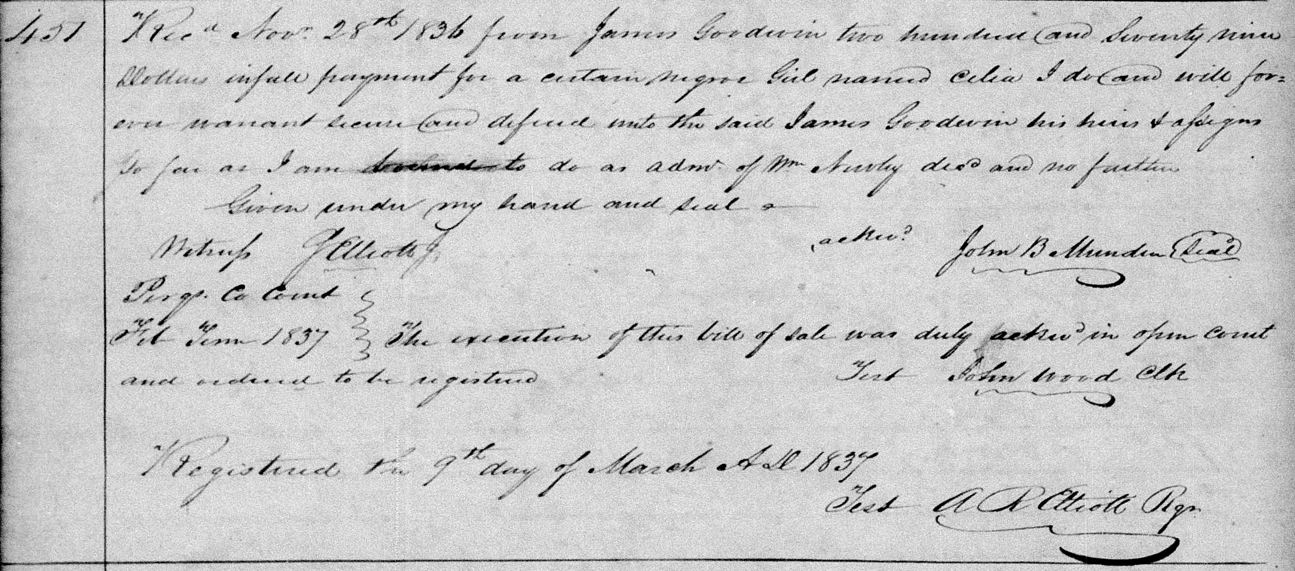 People Not Property Slave Deeds, Digital Library on American Slavery