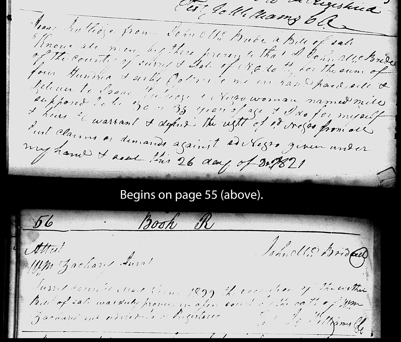 People Not Property: Slave Deeds, Digital Library on American Slavery